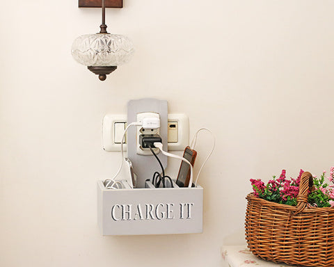 Charge It - קופסת טעינה לטלפונים - תכלת אפרפר