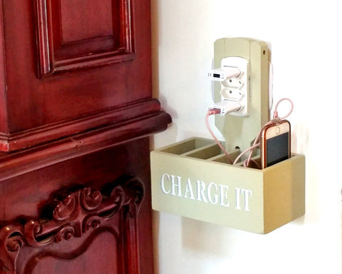 Charge It -  קופסת טעינה לטלפונים - ירוק מרווה